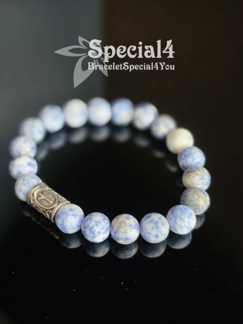 Algiz Matte Sodalite Talisman