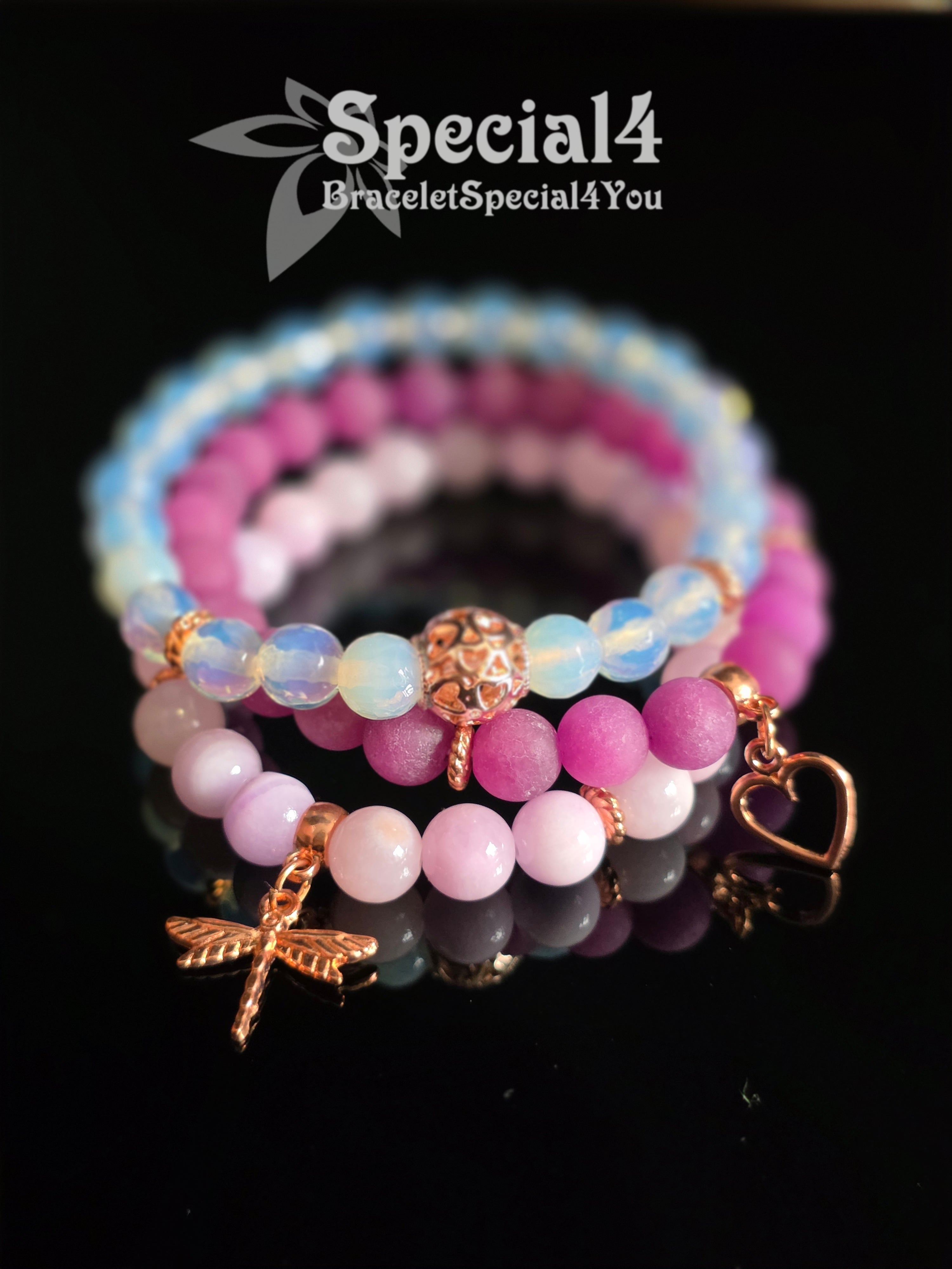 Lavender Goddess Rose Gold Stack
