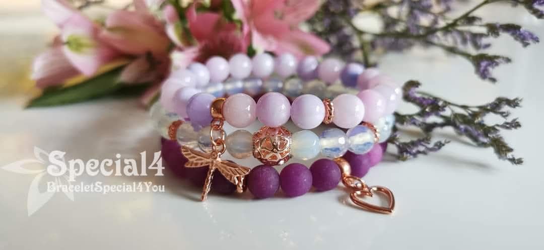 Lavender Goddess Rose Gold Stack