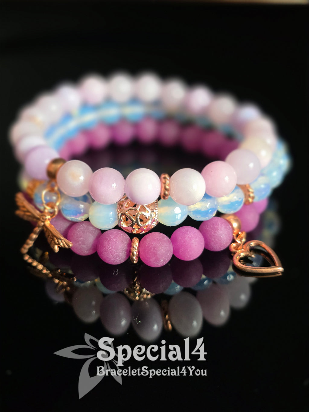 Lavender Goddess Rose Gold Stack