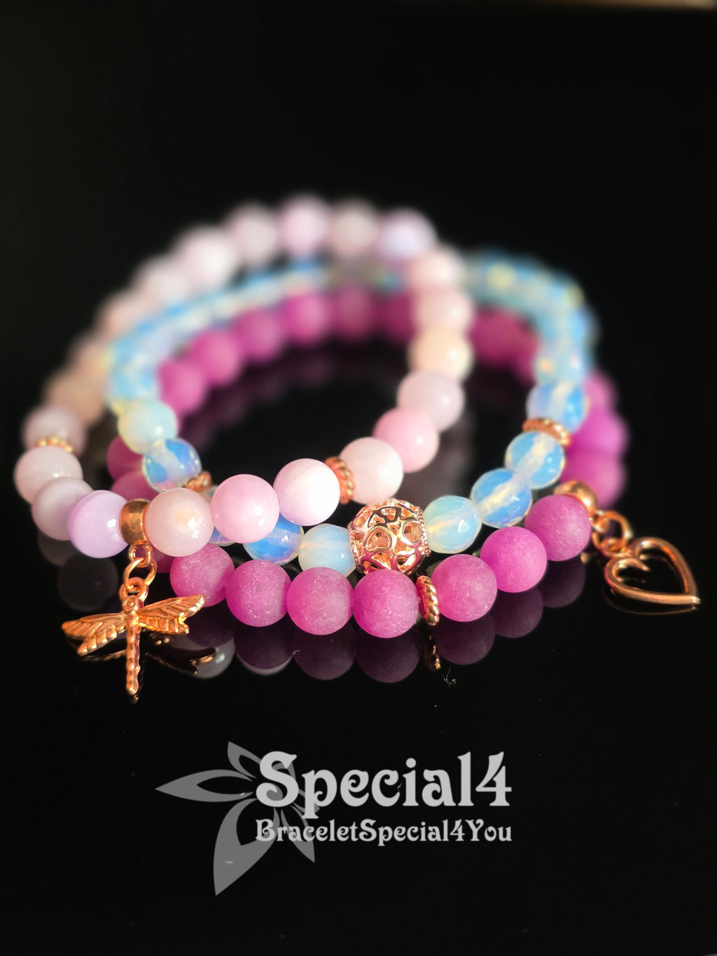 Lavender Goddess Rose Gold Stack