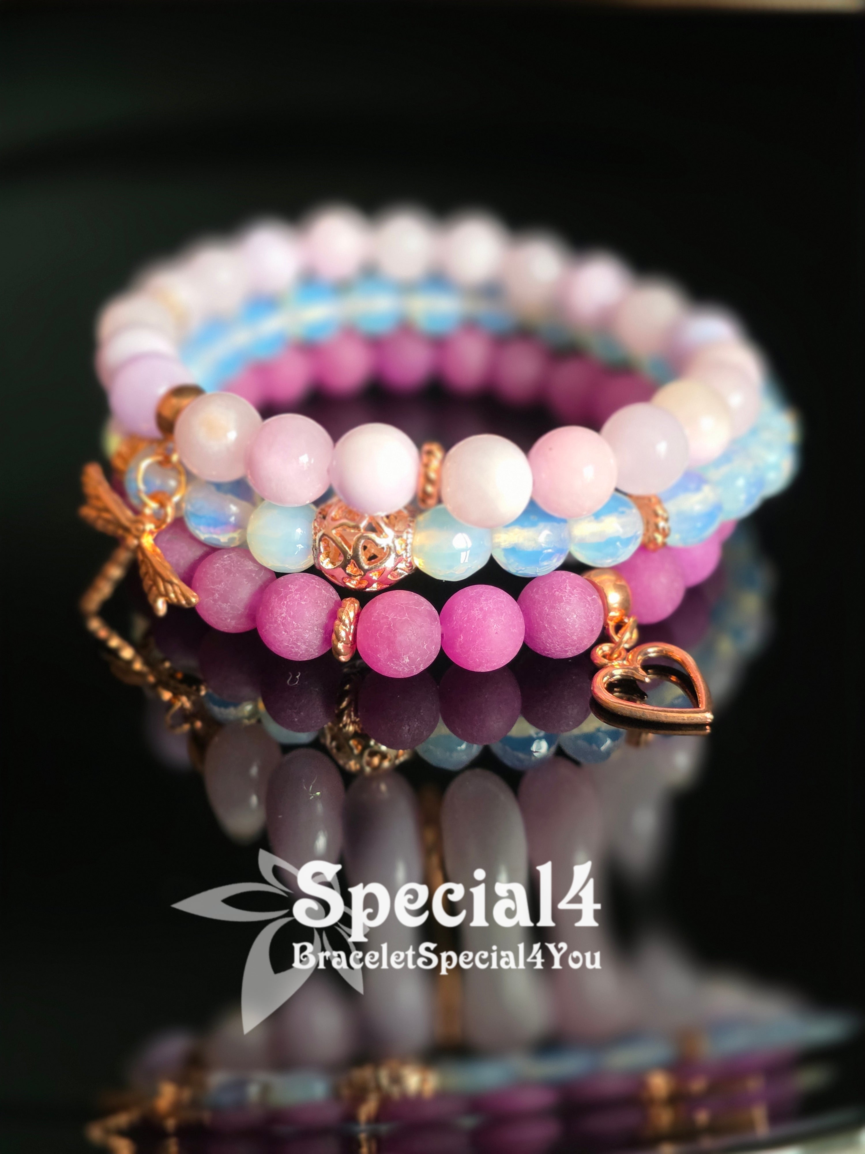 Lavender Goddess Rose Gold Stack