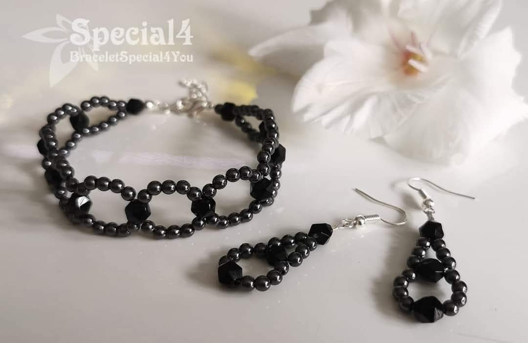 Black Tourmaline & Hematite